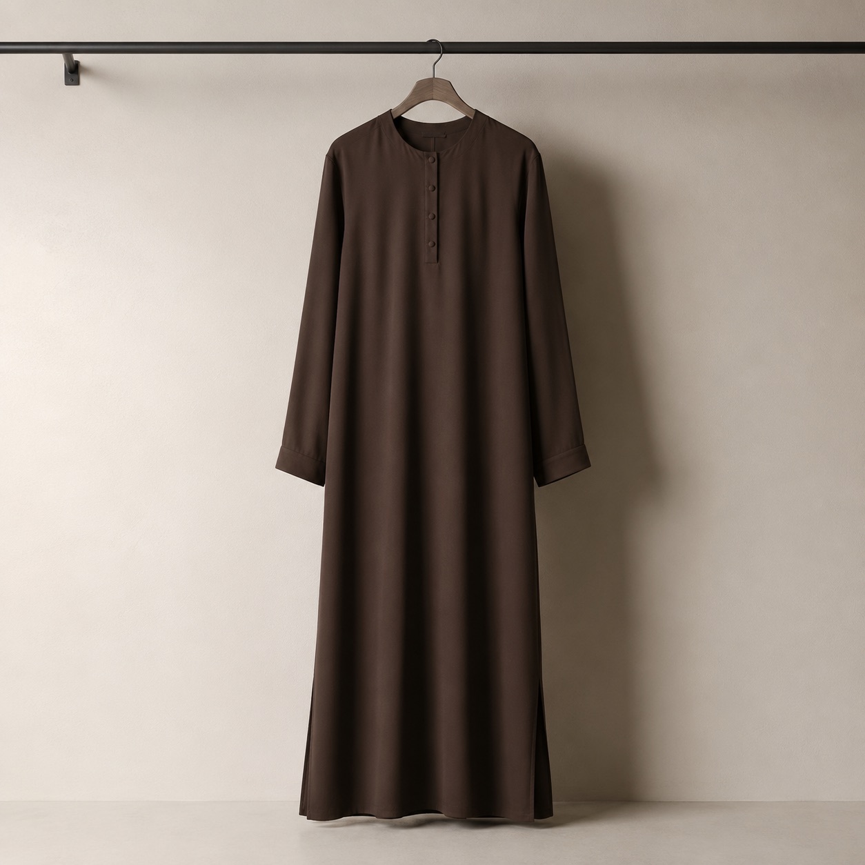 Nettlebed closed abaya — Abayas & Robes by RUQYAH. product photograph on a white background.