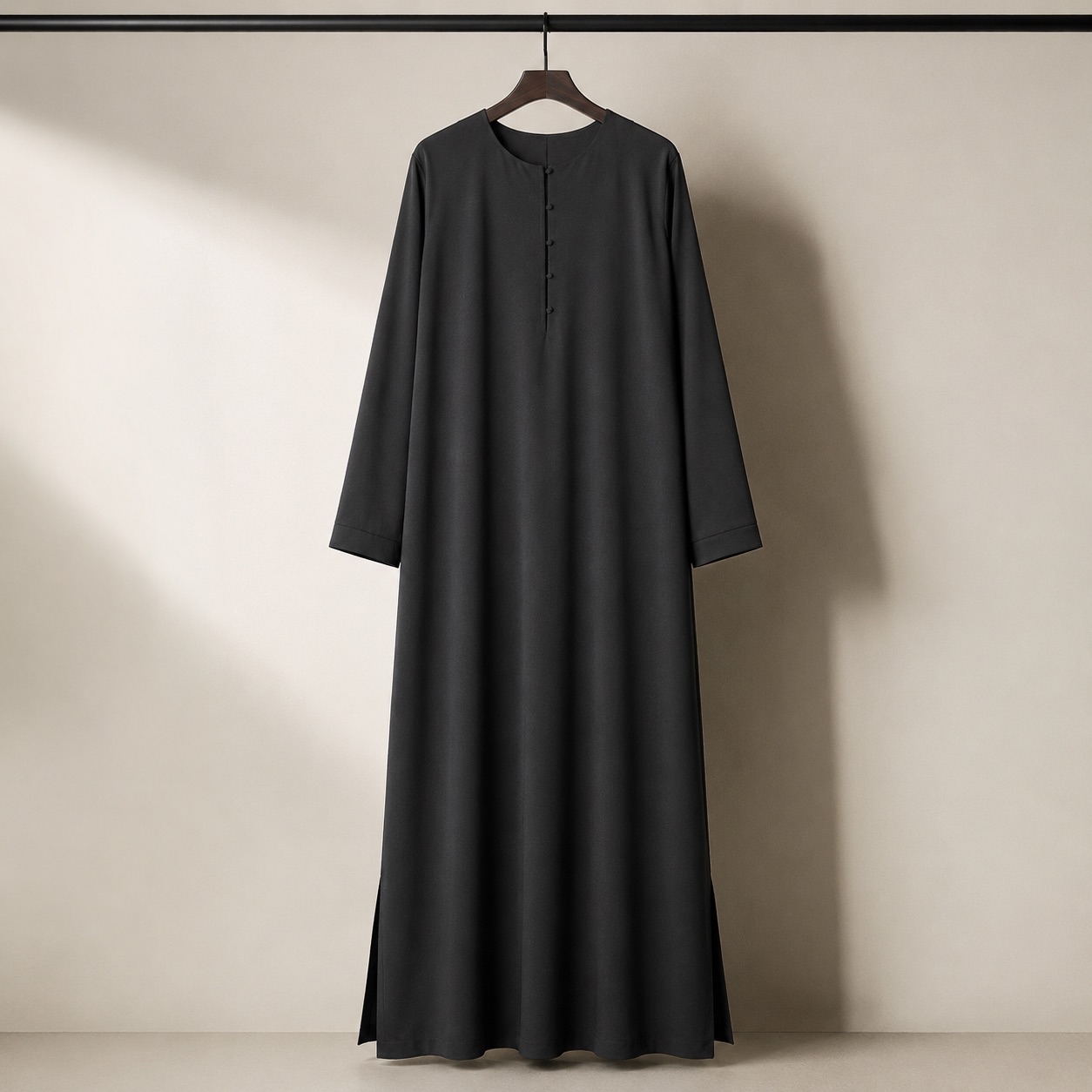 Cotswold closed abaya — Abayas & Robes by RUQYAH. product photograph on a white background.