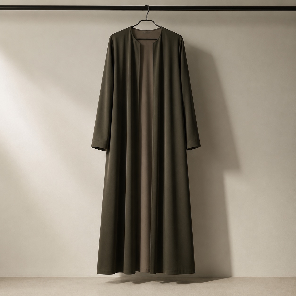 Wyndale open-front abaya — Abayas & Robes by RUQYAH. product photograph on a white background.