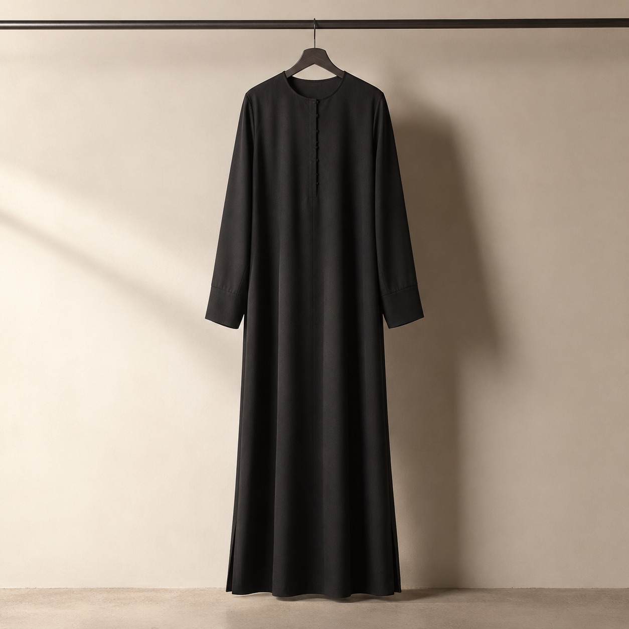Nettlebed closed abaya — Abayas & Robes by RUQYAH. product photograph on a white background.