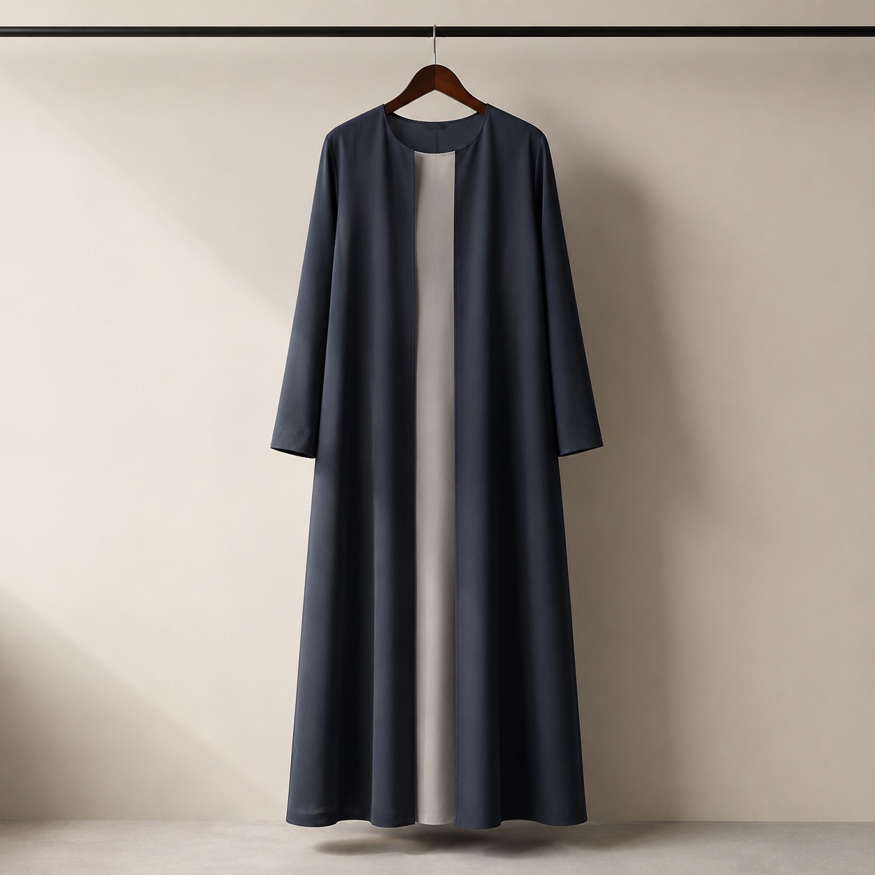 Marlow open-front abaya — Abayas & Robes by RUQYAH. product photograph on a white background.