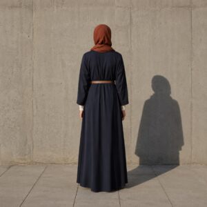 Fenwick open-front abaya — Abayas & Robes by RUQYAH. worn by a model.