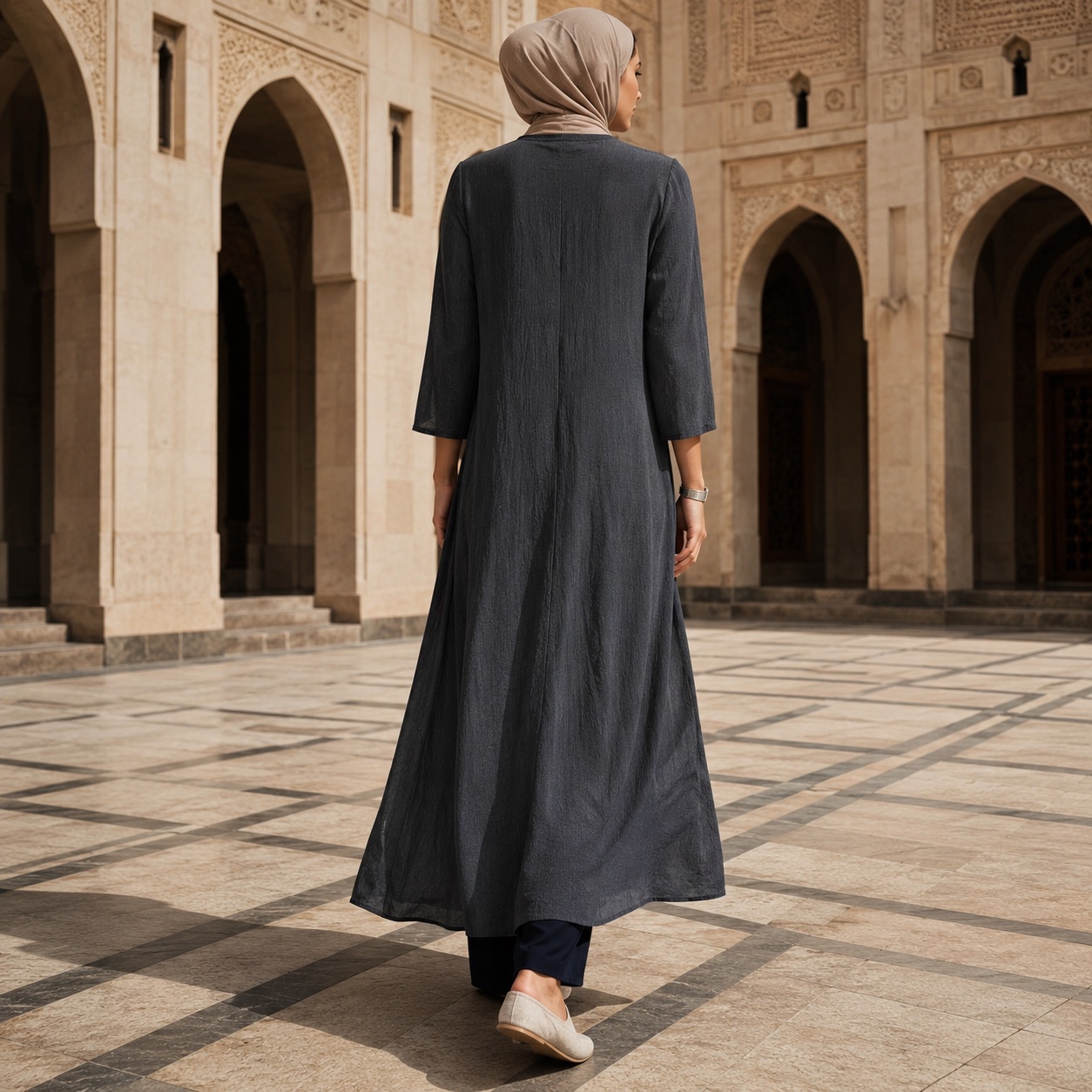 Holloway column dress — Long Dresses by RUQYAH. worn by a model.