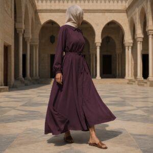 Brackenmoor shirt dress — Long Dresses by RUQYAH. worn by a model.