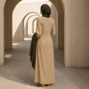 Dunwich column dress — Long Dresses by RUQYAH. worn by a model.