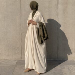 Dunwich rectangular shawl — Shawls & Headscarves by RUQYAH. worn by a model.