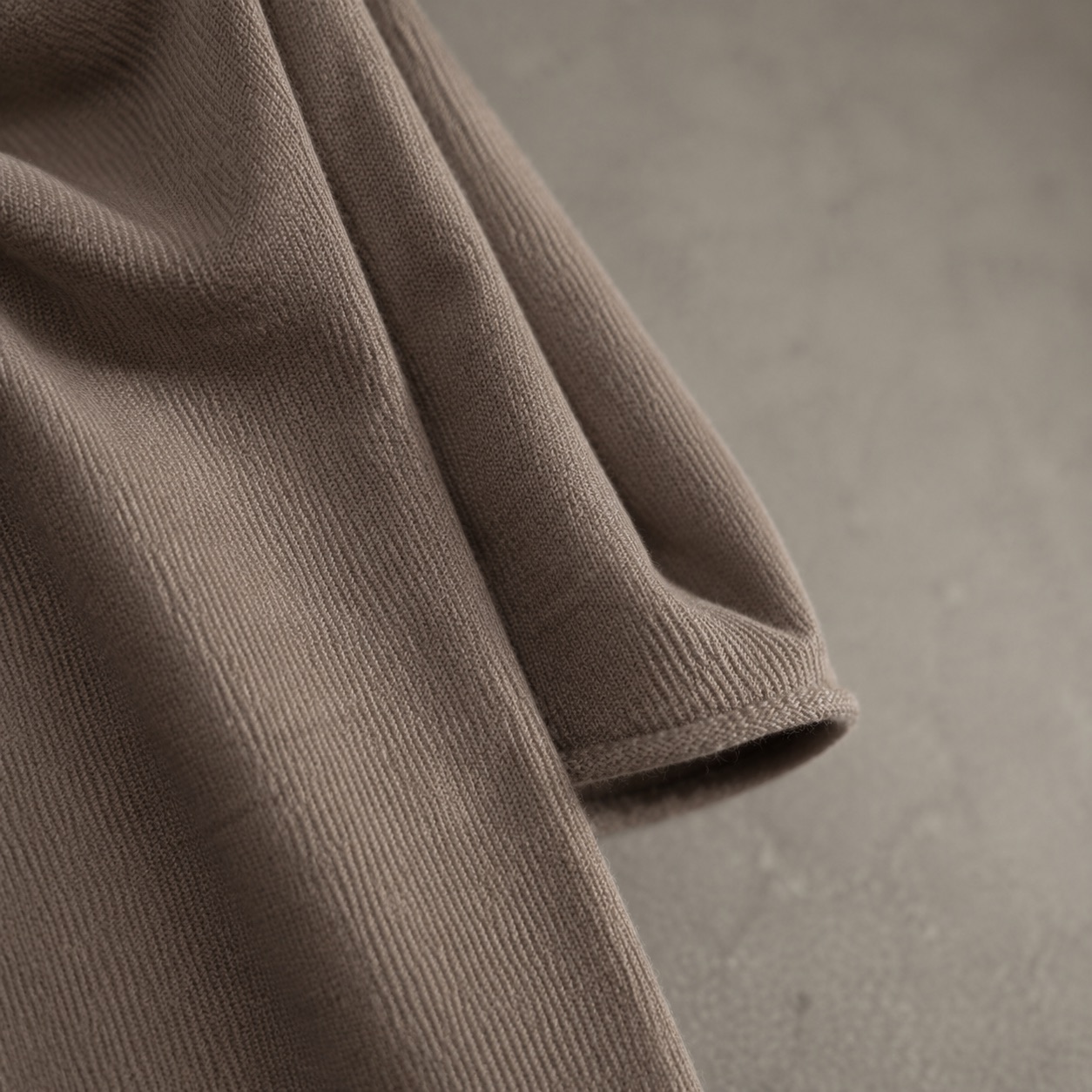 Quantock jersey wrap headscarf — Shawls & Headscarves by RUQYAH. close detail of the fabric and finish.