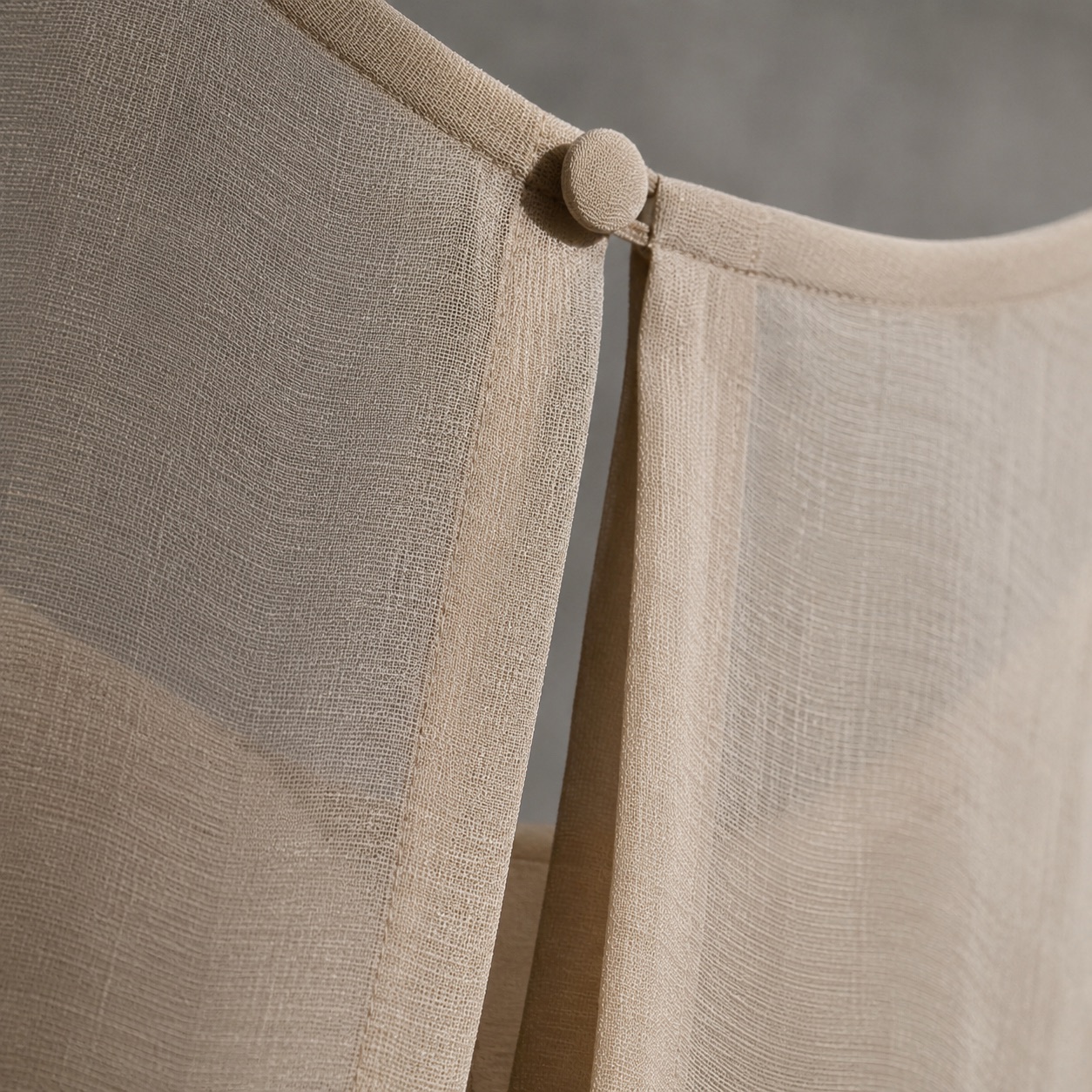 Ilkley longline tunic — Tunics & Overtops by RUQYAH. close detail of the fabric and finish.