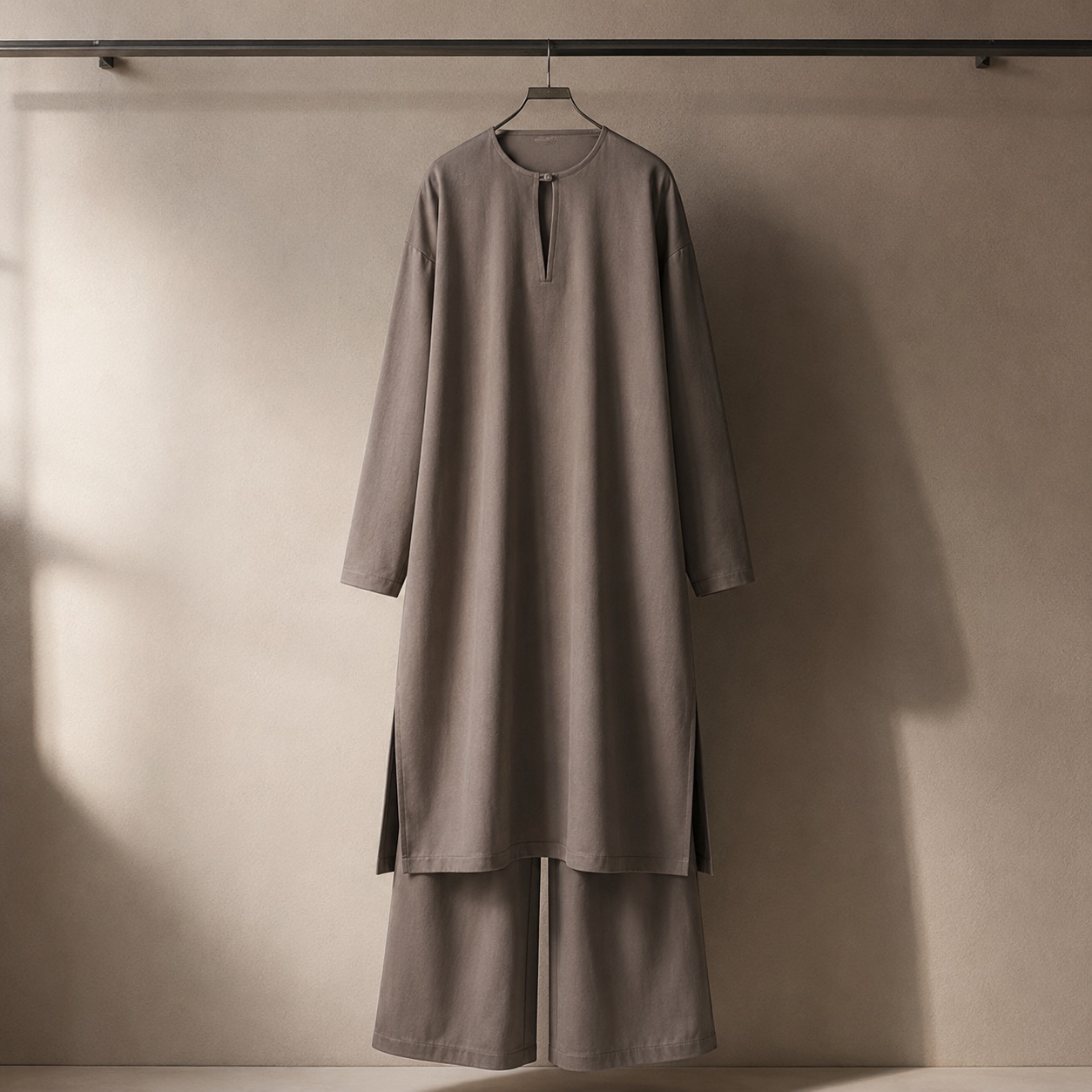 Ilkley longline tunic — Tunics & Overtops by RUQYAH. product photograph on a white background.