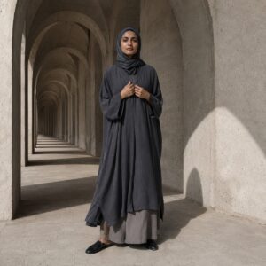 Brackenmoor kaftan tunic Tunics & Overtops. modelled, front view.