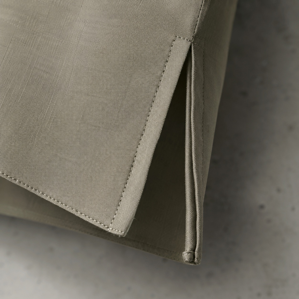 Elmsett longline tunic — Tunics & Overtops by RUQYAH. close detail of the fabric and finish.