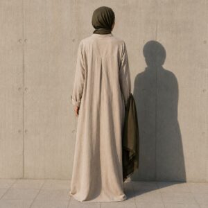 Elmsett longline tunic — Tunics & Overtops by RUQYAH. worn by a model.