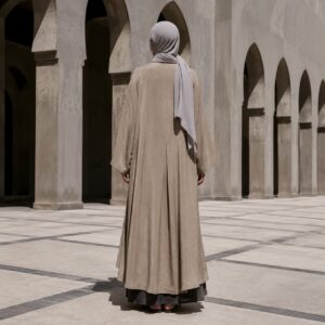 Dunwich longline tunic — Tunics & Overtops by RUQYAH. worn by a model.