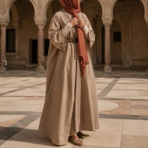 Cotswold kaftan tunic — Tunics & Overtops by RUQYAH. worn by a model.