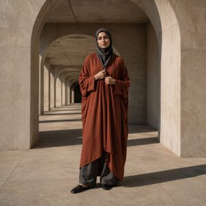 Ashridge kaftan tunic Tunics & Overtops. modelled, front view.