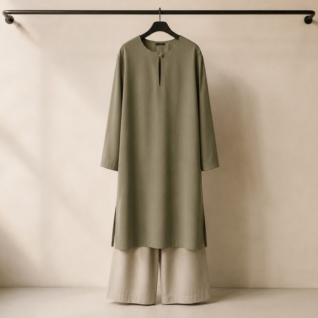 Orford longline tunic — Tunics & Overtops by RUQYAH. product photograph on a white background.