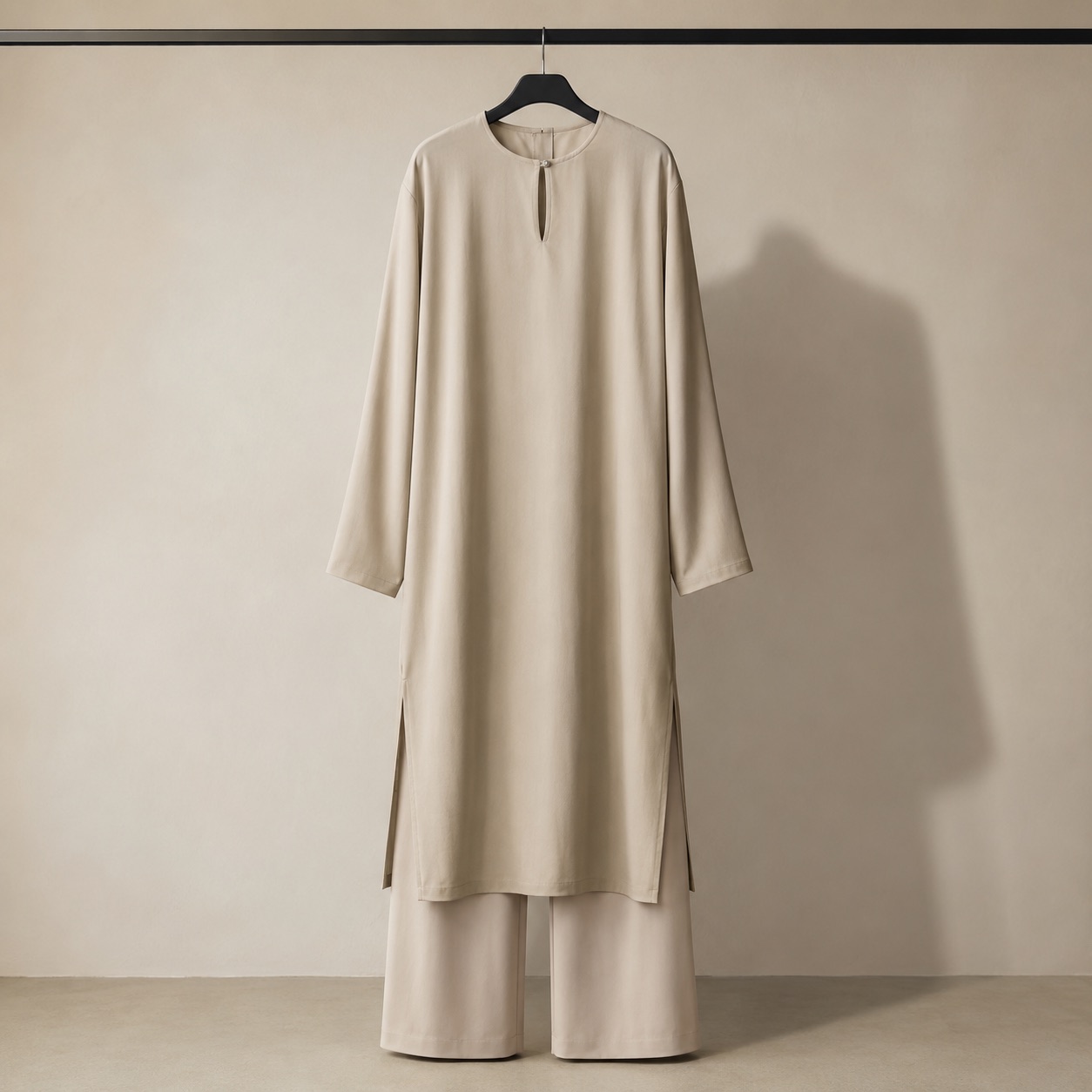 Rowanhill longline tunic — Tunics & Overtops by RUQYAH. product photograph on a white background.