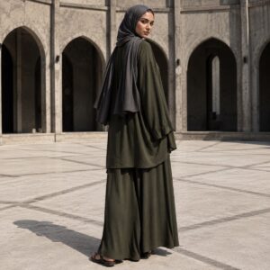 Orford palazzo co-ord — Trouser Sets by RUQYAH. worn by a model.