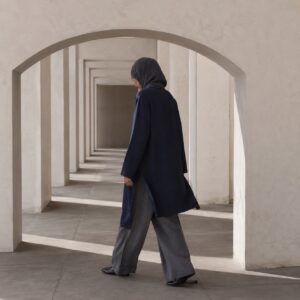 Ilkley wide-leg trouser set — Trouser Sets by RUQYAH. worn by a model.