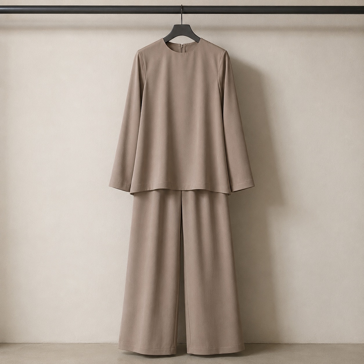 Fenwick wide-leg trouser set — Trouser Sets by RUQYAH. product photograph on a white background.