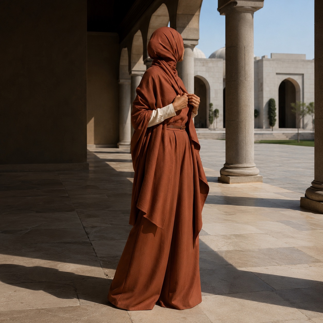 Selborne palazzo co-ord — Trouser Sets by RUQYAH. worn by a model.