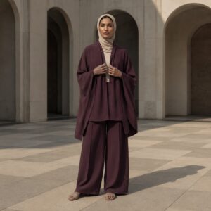 Brackenmoor wide-leg trouser set Trouser Sets. modelled, front view.