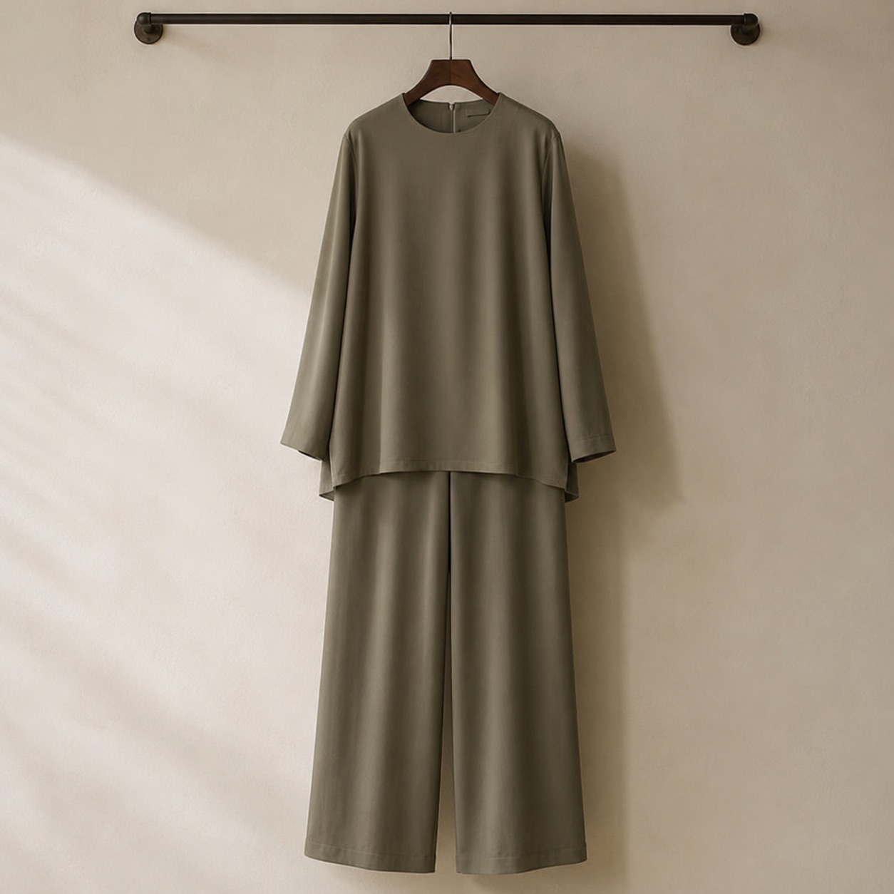 Orford wide-leg trouser set — Trouser Sets by RUQYAH. product photograph on a white background.