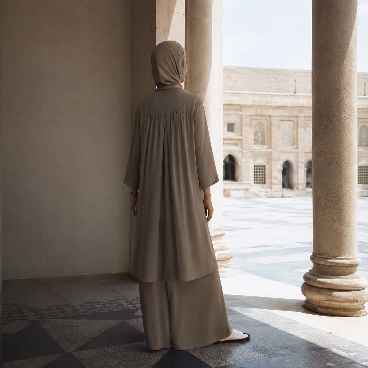 Dunwich palazzo co-ord — Trouser Sets by RUQYAH. worn by a model.