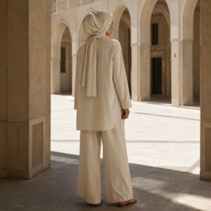 Kestrel palazzo co-ord — Trouser Sets by RUQYAH. worn by a model.
