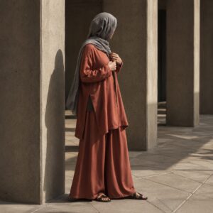 Holloway palazzo co-ord — Trouser Sets by RUQYAH. worn by a model.