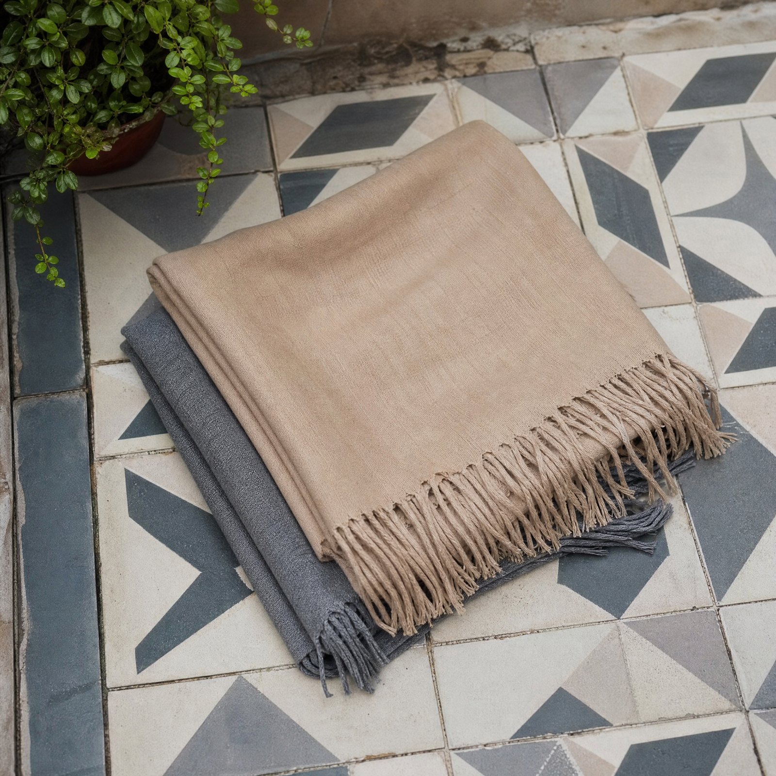 Folded shawls headscarves from the RUQYAH range